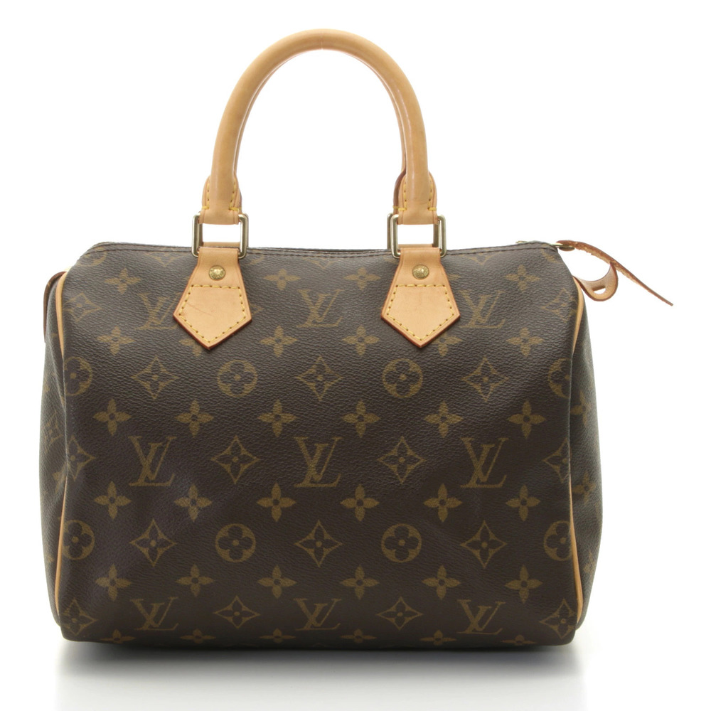 LOUIS VUITTON Speedy Monogram Handbag Brown